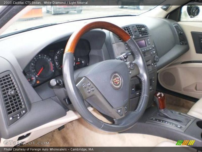 White Diamond / Light Neutral 2003 Cadillac CTS Sedan