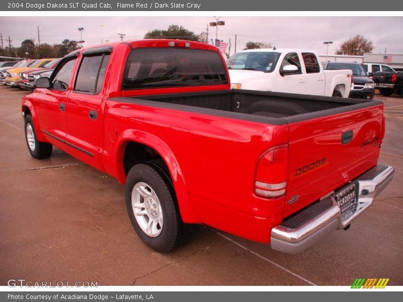 Flame Red / Dark Slate Gray 2004 Dodge Dakota SLT Quad Cab