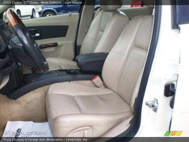 White Diamond / Light Neutral 2003 Cadillac CTS Sedan