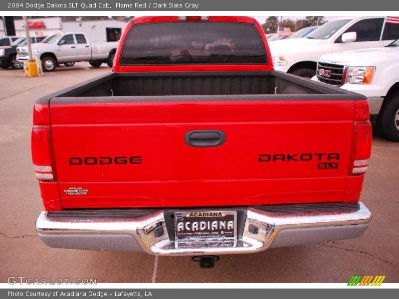 Flame Red / Dark Slate Gray 2004 Dodge Dakota SLT Quad Cab