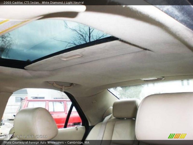 White Diamond / Light Neutral 2003 Cadillac CTS Sedan