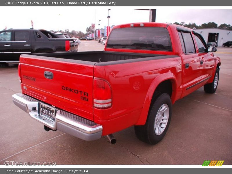Flame Red / Dark Slate Gray 2004 Dodge Dakota SLT Quad Cab