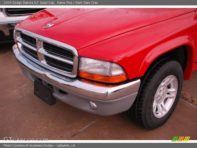 Flame Red / Dark Slate Gray 2004 Dodge Dakota SLT Quad Cab