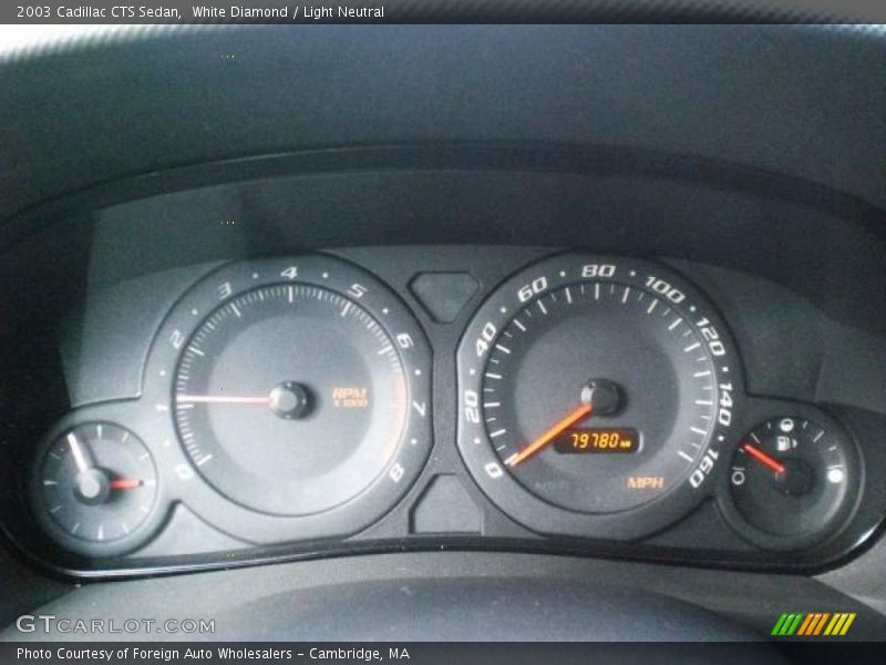 White Diamond / Light Neutral 2003 Cadillac CTS Sedan