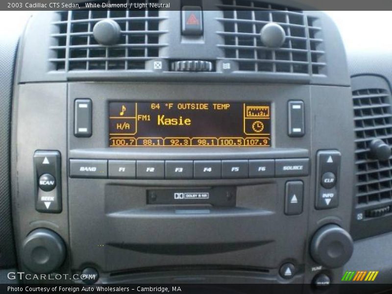 White Diamond / Light Neutral 2003 Cadillac CTS Sedan
