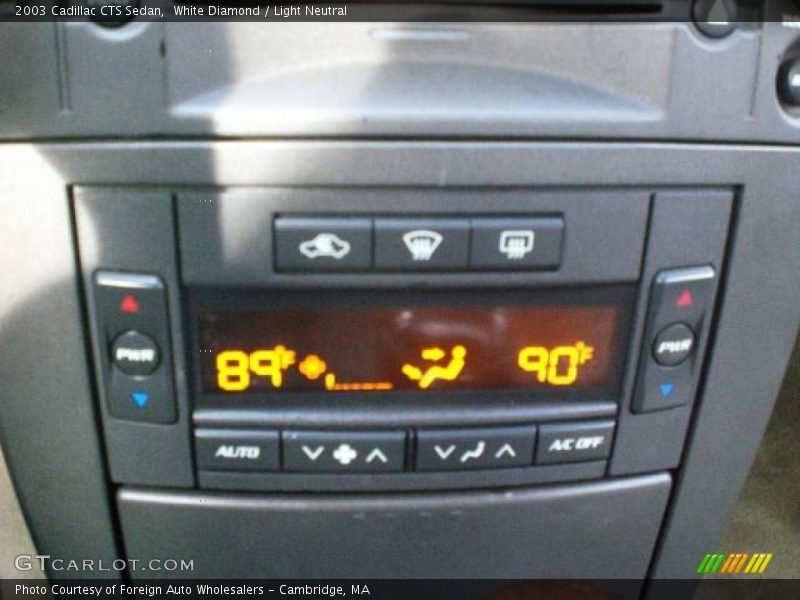 White Diamond / Light Neutral 2003 Cadillac CTS Sedan