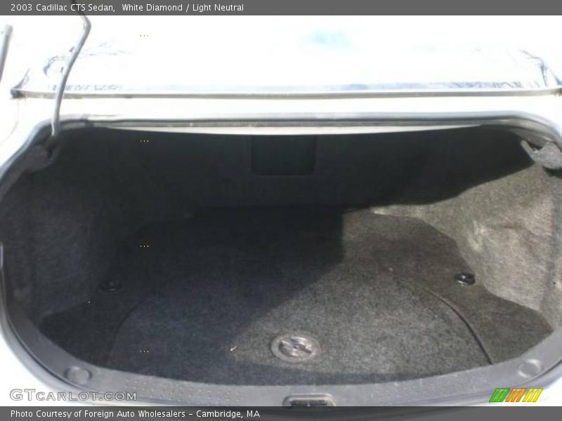 White Diamond / Light Neutral 2003 Cadillac CTS Sedan