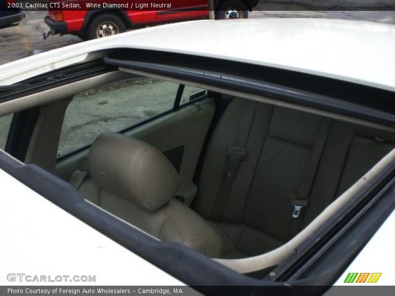 White Diamond / Light Neutral 2003 Cadillac CTS Sedan