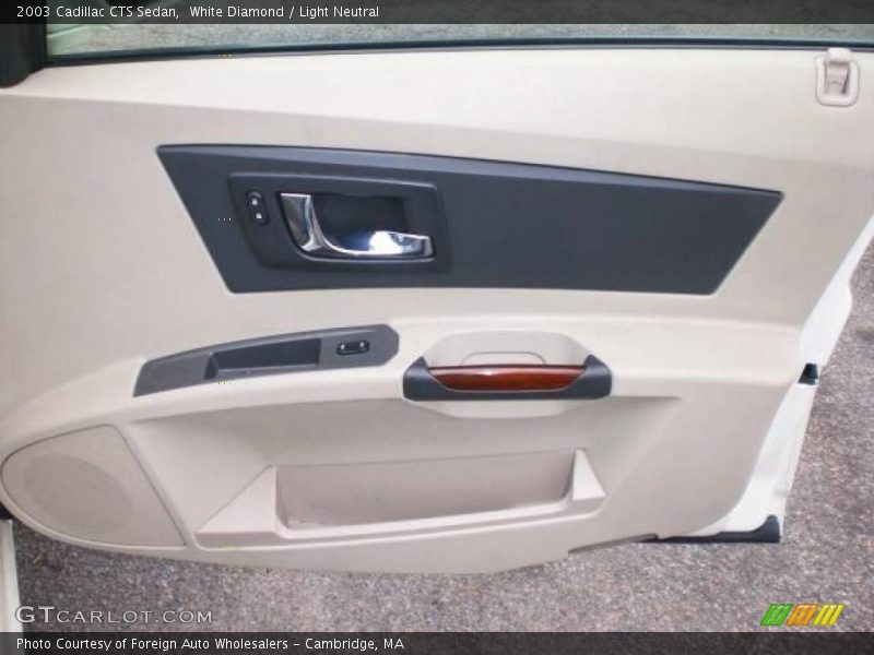 White Diamond / Light Neutral 2003 Cadillac CTS Sedan
