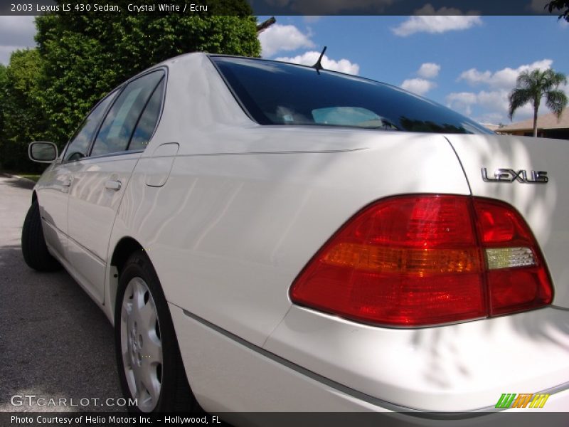 Crystal White / Ecru 2003 Lexus LS 430 Sedan