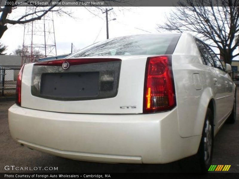 White Diamond / Light Neutral 2003 Cadillac CTS Sedan