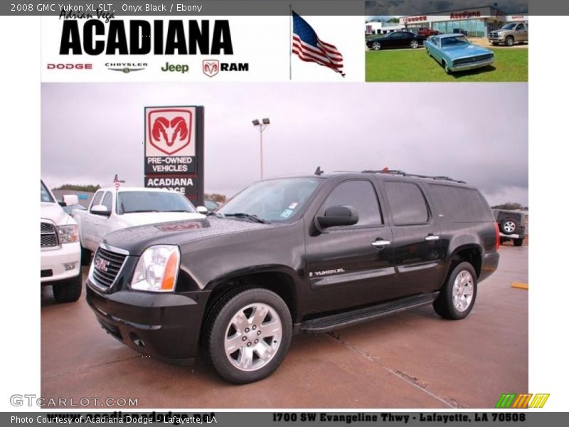 Onyx Black / Ebony 2008 GMC Yukon XL SLT