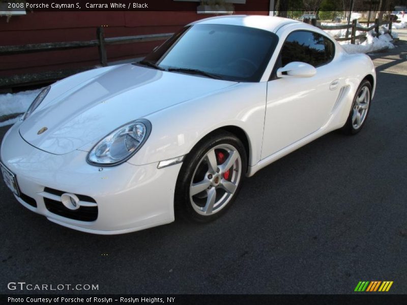 Carrara White / Black 2008 Porsche Cayman S