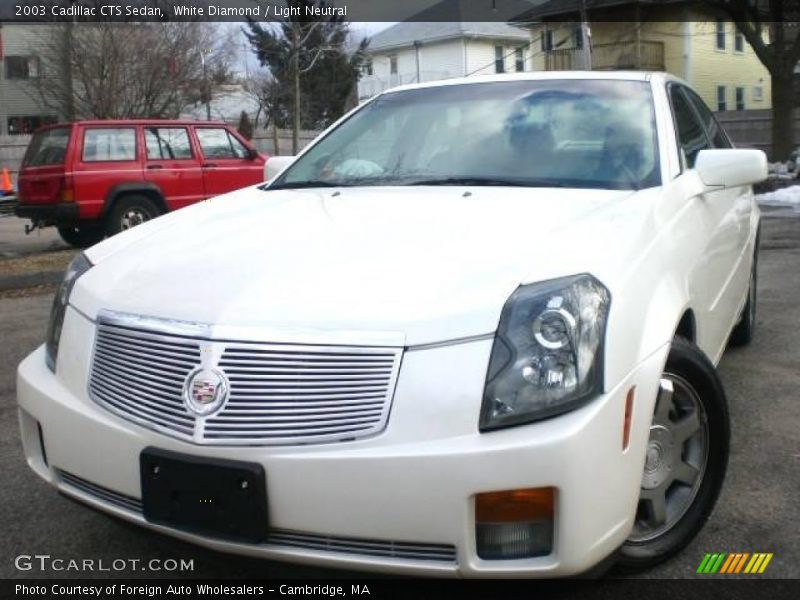 White Diamond / Light Neutral 2003 Cadillac CTS Sedan