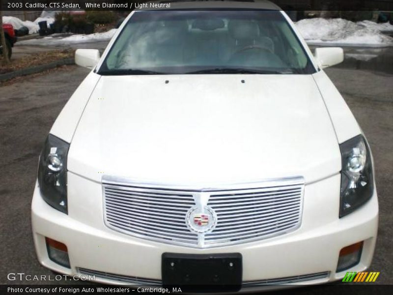 White Diamond / Light Neutral 2003 Cadillac CTS Sedan