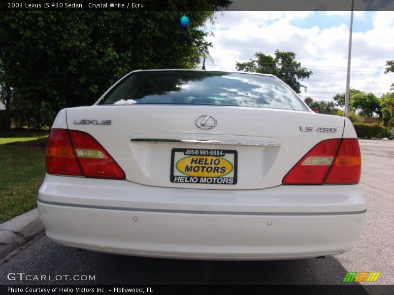 Crystal White / Ecru 2003 Lexus LS 430 Sedan