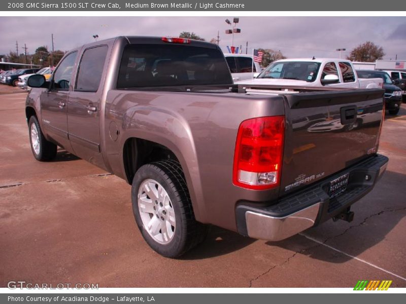 Medium Brown Metallic / Light Cashmere 2008 GMC Sierra 1500 SLT Crew Cab