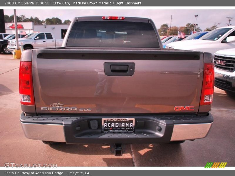 Medium Brown Metallic / Light Cashmere 2008 GMC Sierra 1500 SLT Crew Cab