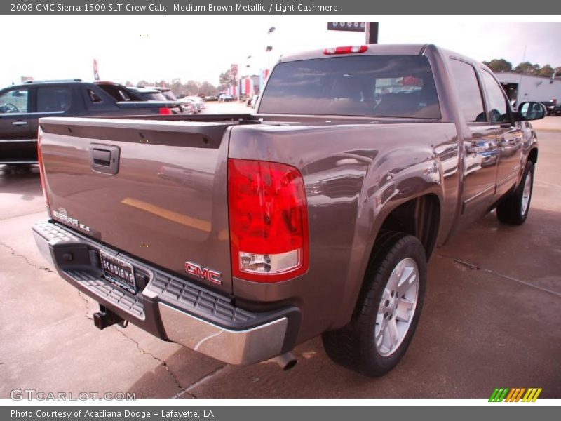 Medium Brown Metallic / Light Cashmere 2008 GMC Sierra 1500 SLT Crew Cab