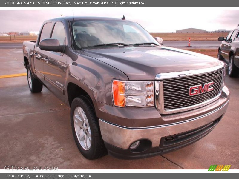 Medium Brown Metallic / Light Cashmere 2008 GMC Sierra 1500 SLT Crew Cab