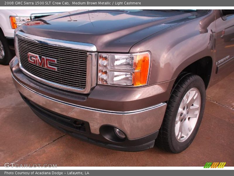 Medium Brown Metallic / Light Cashmere 2008 GMC Sierra 1500 SLT Crew Cab