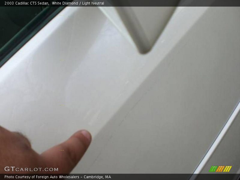 White Diamond / Light Neutral 2003 Cadillac CTS Sedan