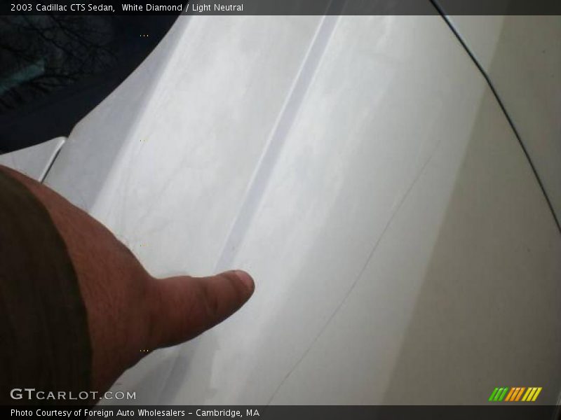 White Diamond / Light Neutral 2003 Cadillac CTS Sedan