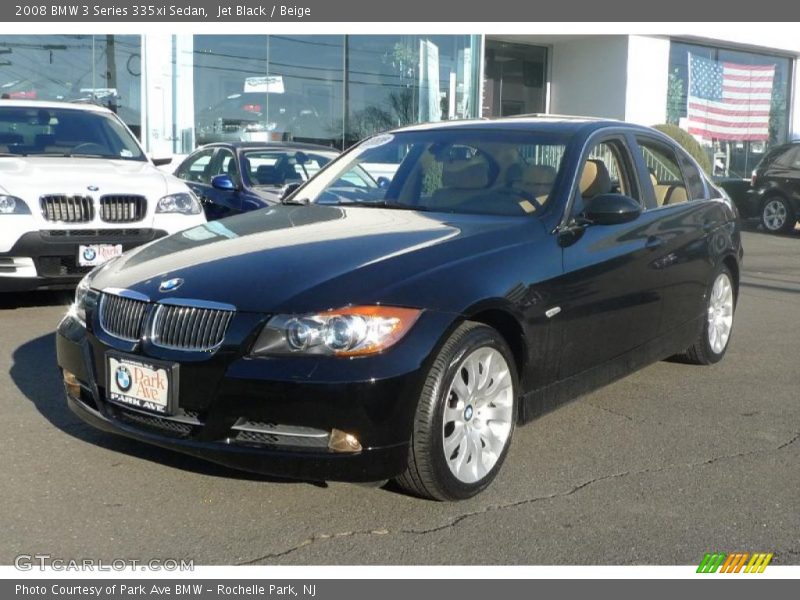 Jet Black / Beige 2008 BMW 3 Series 335xi Sedan