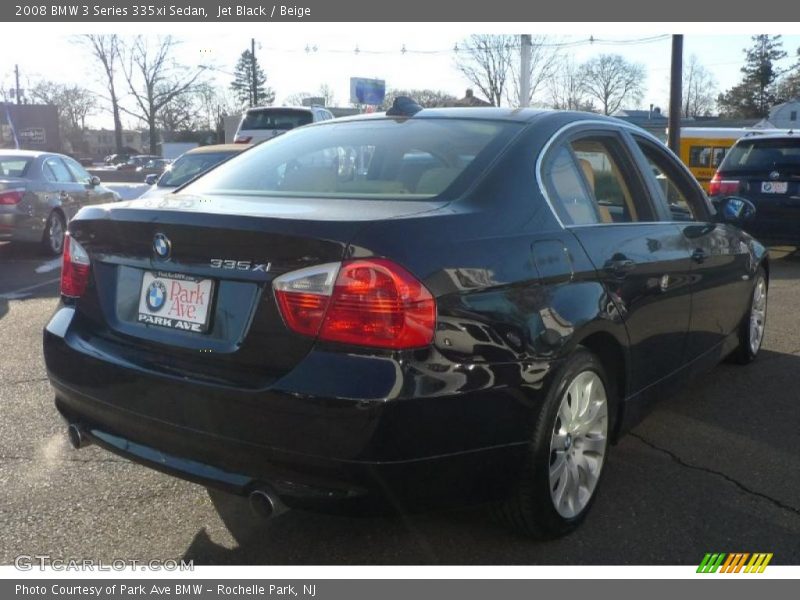 Jet Black / Beige 2008 BMW 3 Series 335xi Sedan