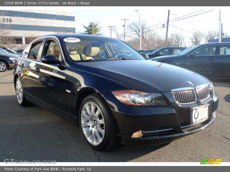 Jet Black / Beige 2008 BMW 3 Series 335xi Sedan