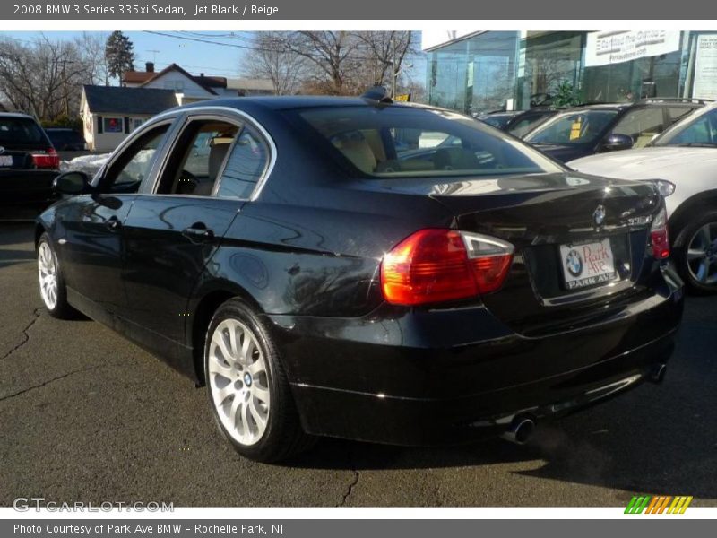 Jet Black / Beige 2008 BMW 3 Series 335xi Sedan