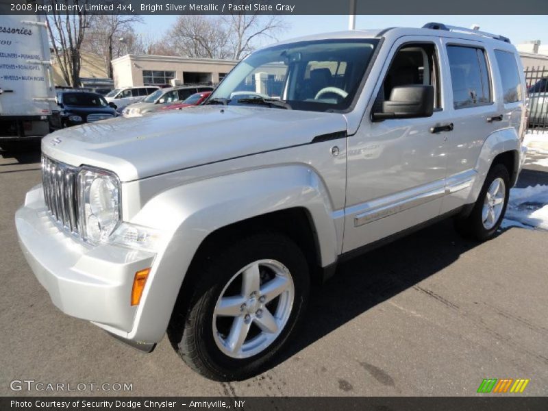 Bright Silver Metallic / Pastel Slate Gray 2008 Jeep Liberty Limited 4x4