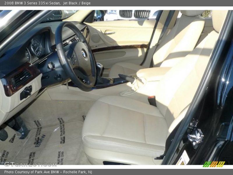 Jet Black / Beige 2008 BMW 3 Series 335xi Sedan