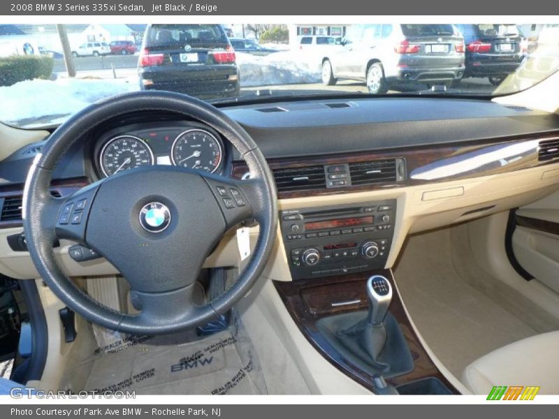 Jet Black / Beige 2008 BMW 3 Series 335xi Sedan