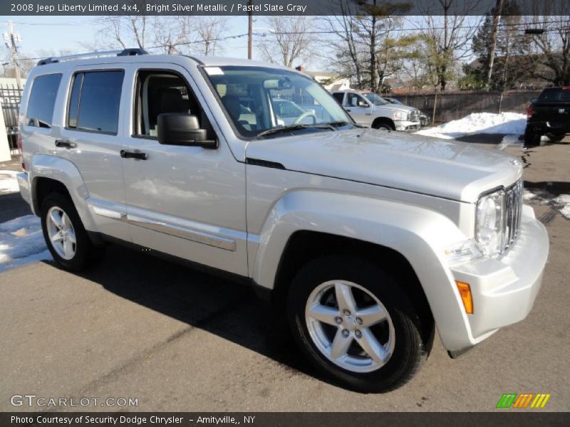Bright Silver Metallic / Pastel Slate Gray 2008 Jeep Liberty Limited 4x4