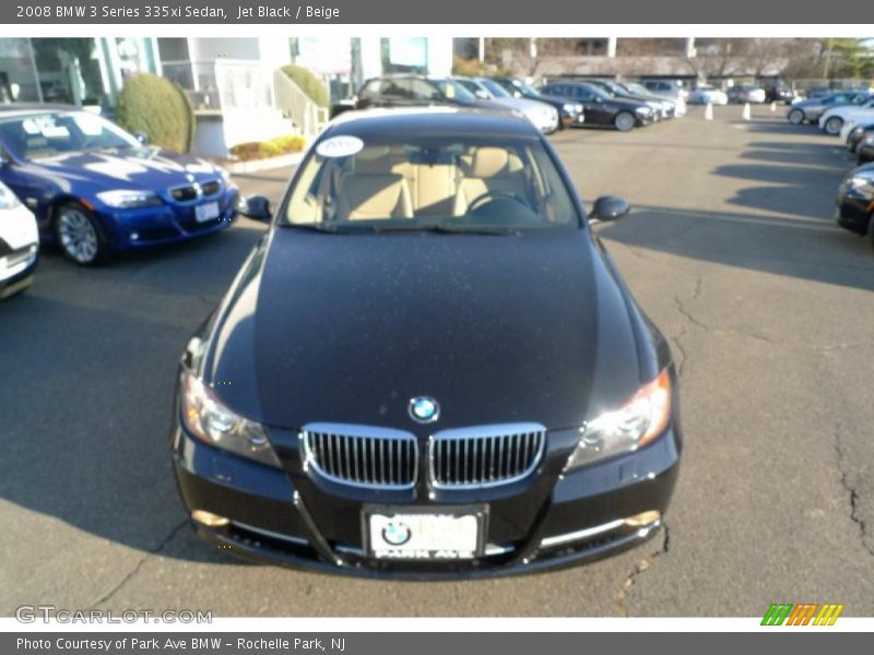 Jet Black / Beige 2008 BMW 3 Series 335xi Sedan