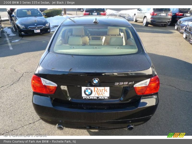 Jet Black / Beige 2008 BMW 3 Series 335xi Sedan