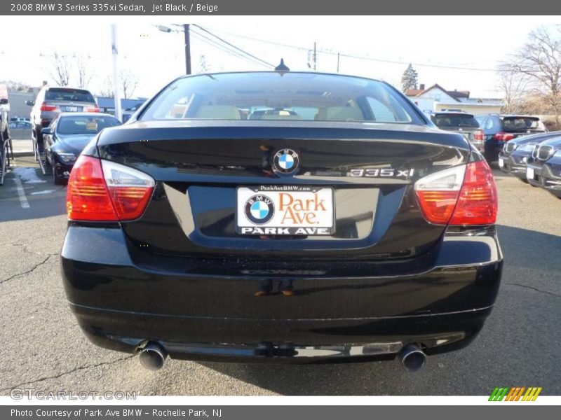 Jet Black / Beige 2008 BMW 3 Series 335xi Sedan