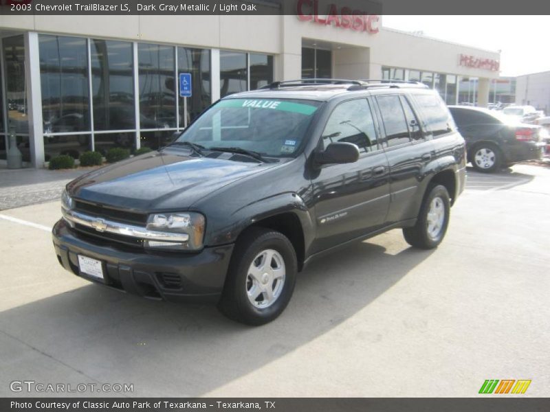 Dark Gray Metallic / Light Oak 2003 Chevrolet TrailBlazer LS