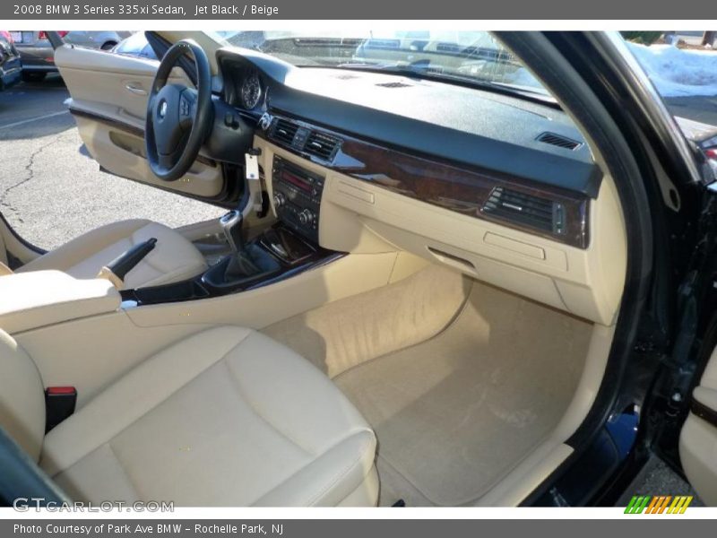 Jet Black / Beige 2008 BMW 3 Series 335xi Sedan
