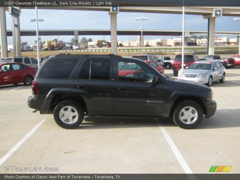 Dark Gray Metallic / Light Oak 2003 Chevrolet TrailBlazer LS