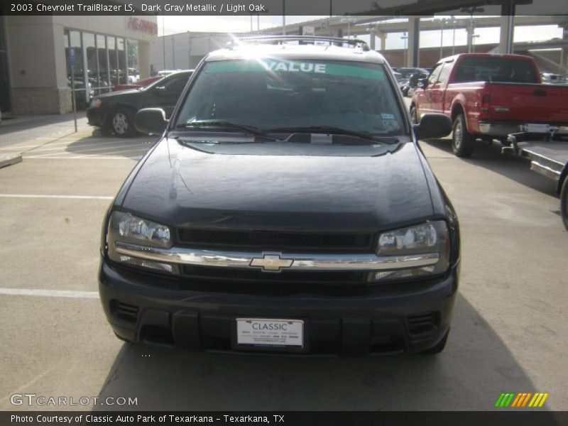 Dark Gray Metallic / Light Oak 2003 Chevrolet TrailBlazer LS