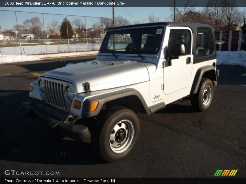 Bright Silver Metallic / Dark Slate Gray 2003 Jeep Wrangler SE 4x4