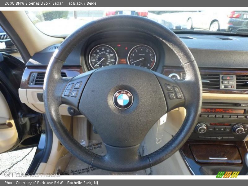 Jet Black / Beige 2008 BMW 3 Series 335xi Sedan