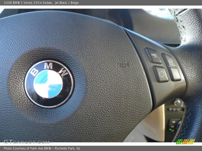 Jet Black / Beige 2008 BMW 3 Series 335xi Sedan