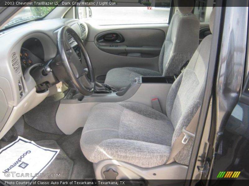 Dark Gray Metallic / Light Oak 2003 Chevrolet TrailBlazer LS