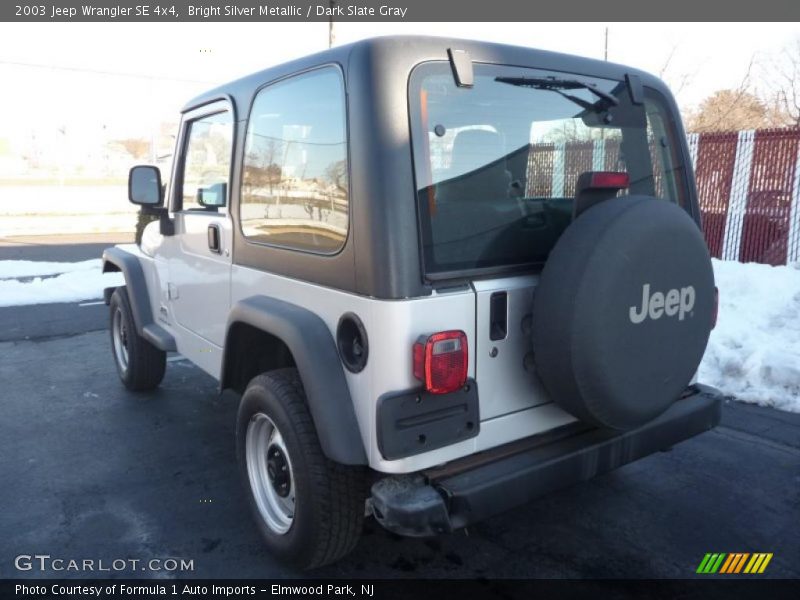 Bright Silver Metallic / Dark Slate Gray 2003 Jeep Wrangler SE 4x4