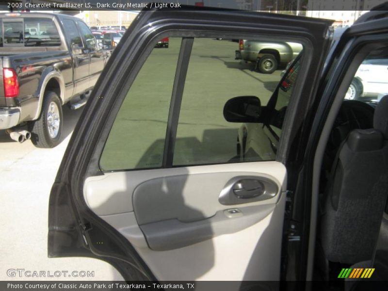 Dark Gray Metallic / Light Oak 2003 Chevrolet TrailBlazer LS