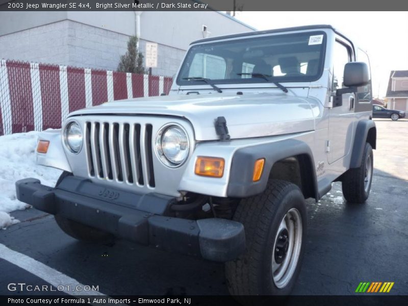 Bright Silver Metallic / Dark Slate Gray 2003 Jeep Wrangler SE 4x4