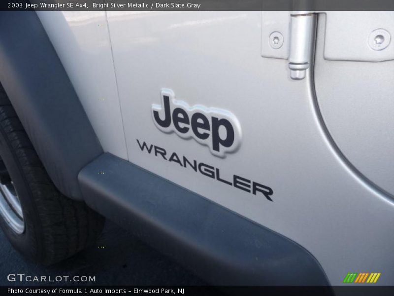 Bright Silver Metallic / Dark Slate Gray 2003 Jeep Wrangler SE 4x4